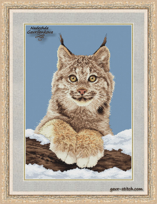 Lynx Cub - PDF Cross Stitch Pattern