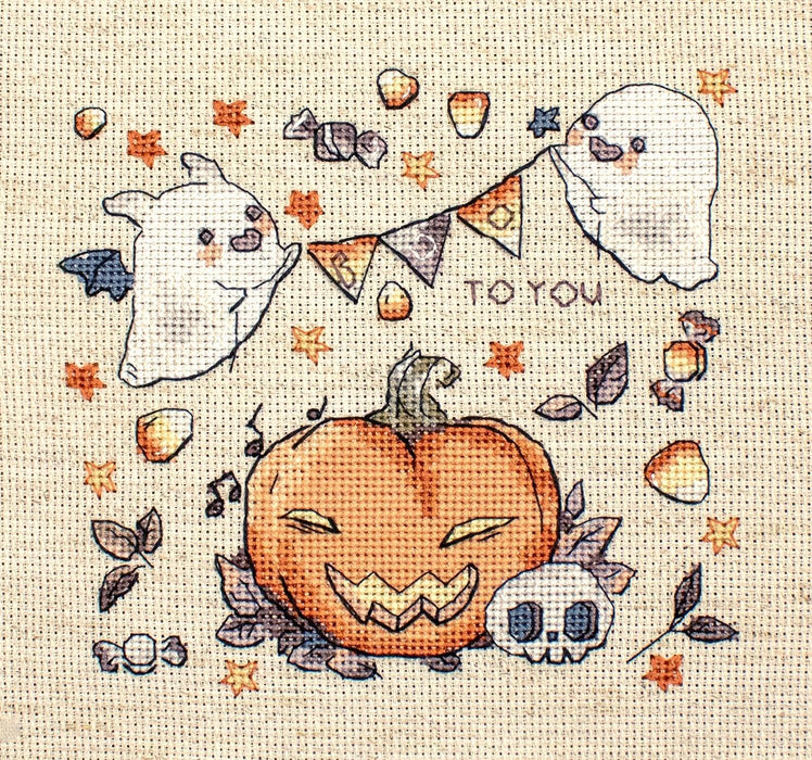 Boo To You L8814 Counted Cross Stitch Kit - Wizardi
