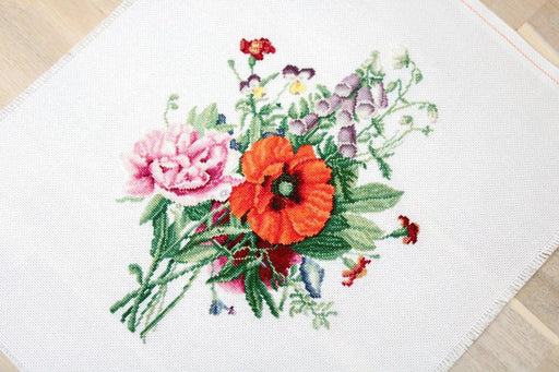 Bouquet of flowers B2350L Counted Cross-Stitch Kit - Wizardi