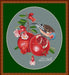Bullfinch On A Pomegranate - PDF Cross Stitch Pattern - Wizardi