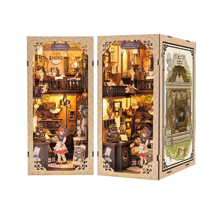 Book Nook Wizardi Miniature - Grandfather's Antique Store Roombox Kit