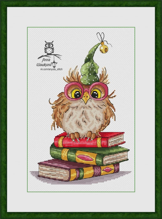 Inquisitive owl - PDF Cross Stitch Pattern