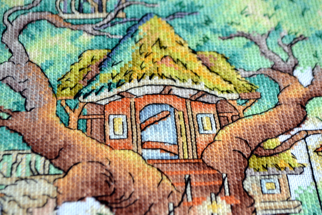 Tree house - PDF Cross Stitch Pattern