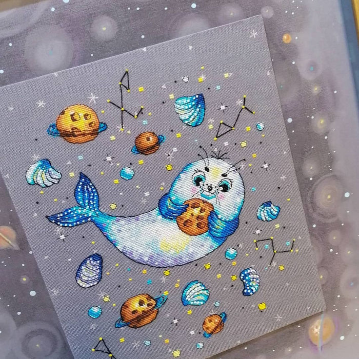 Space seal - PDF Cross Stitch Pattern