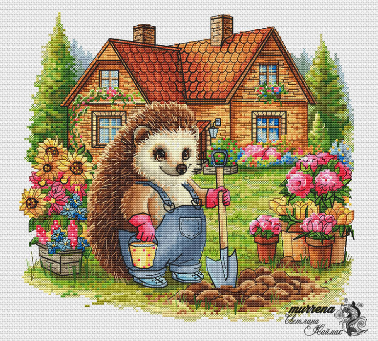 Gardener Gosha - PDF Cross Stitch Pattern