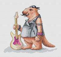 Beaver Rocker - PDF Cross Stitch Pattern