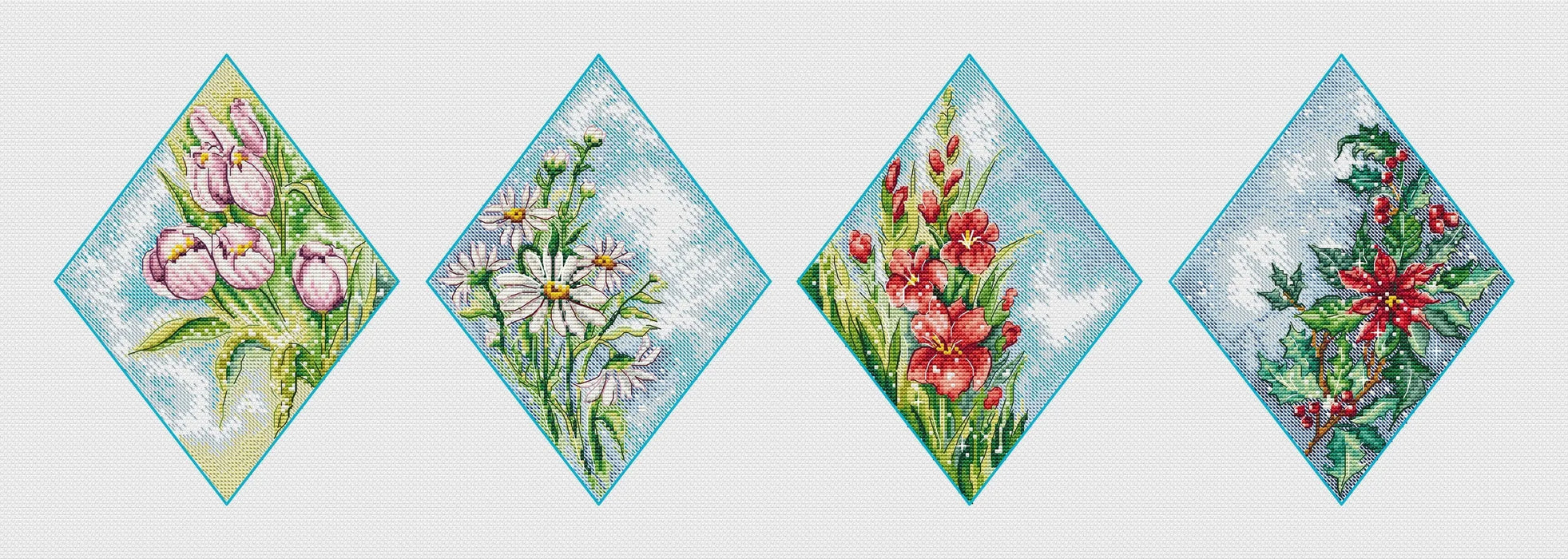 Seasons - PDF Cross Stitch Pattern