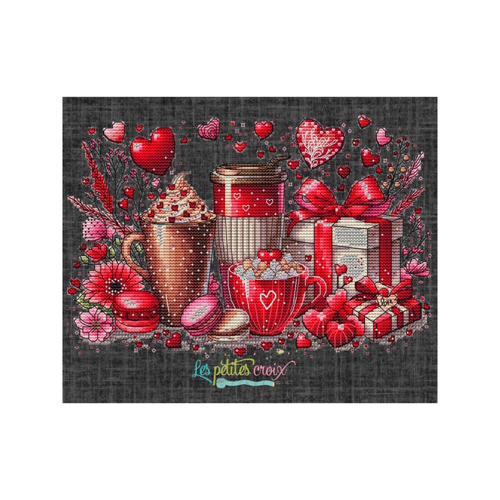 Valentine Coffees - PDF Cross Stitch Pattern