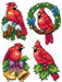 "Cardinals" 106CS Counted Cross-Stitch Kit - Wizardi