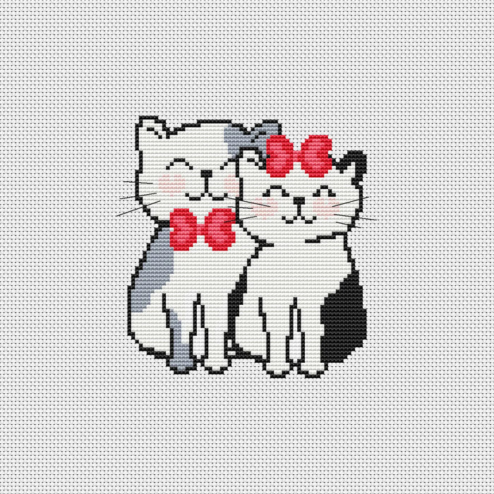 Sweet Couple - PDF Cross Stitch Pattern