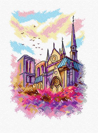 Cathedral 132CS Counted Cross-Stitch Kit - Wizardi