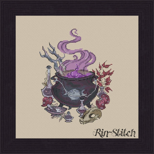 Cauldron - PDF Cross Stitch Pattern - Wizardi