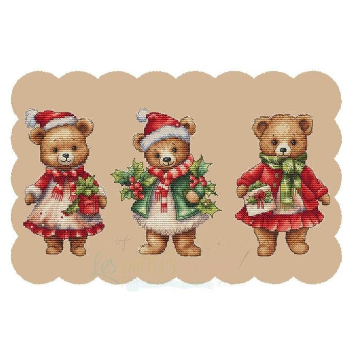 Christmas Bears - PDF Cross Stitch Pattern - Wizardi