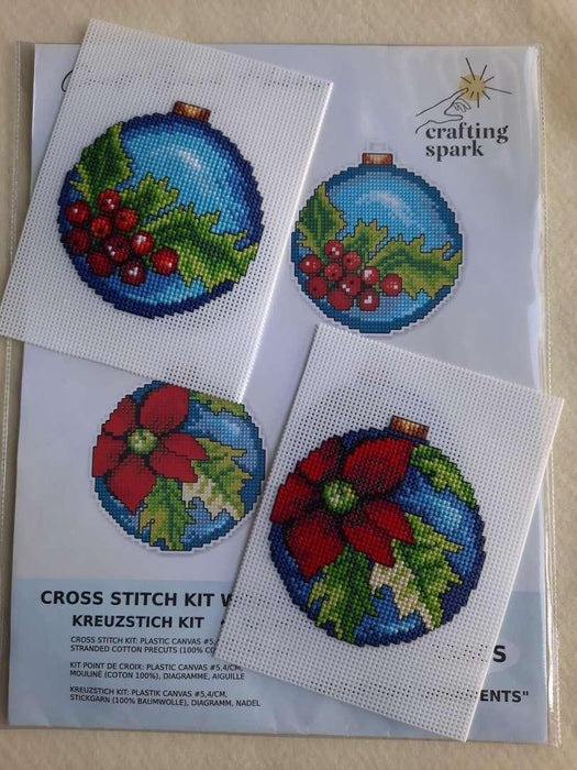 "Christmas Ornaments" 116CS Counted Cross-Stitch Kit - Wizardi