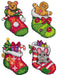 Christmas stockings 150CS Counted Cross-Stitch Kit - Wizardi