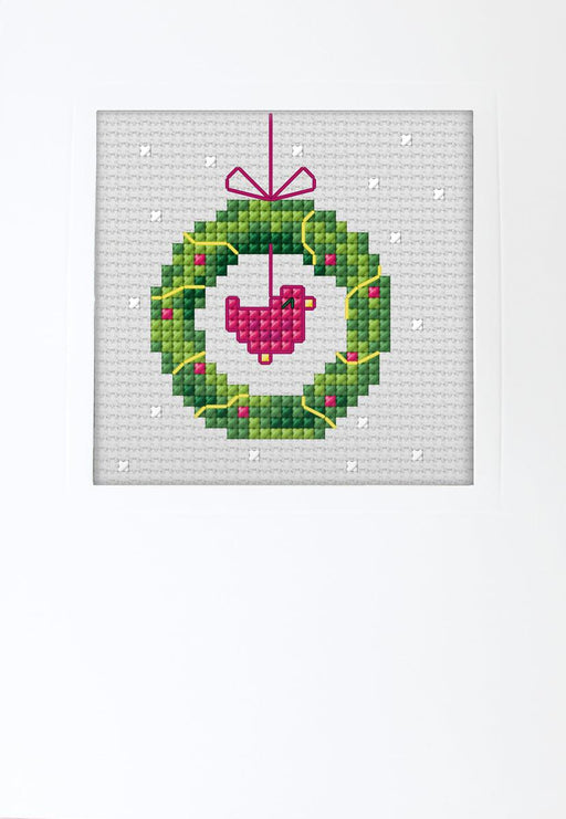 Christmas Wreath 6310 Counted Cross-Stitch Kit - Wizardi