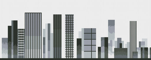 City Minimalism - PDF Cross Stitch Pattern - Wizardi