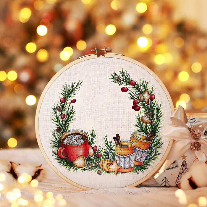 Cocoa With Cookies - PDF Cross Stitch Pattern - Wizardi