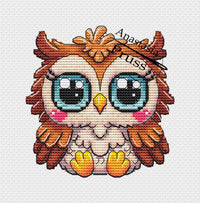Cute Owl - PDF Cross Stitch Pattern