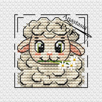 The Lamb - Free PDF Cross Stitch Pattern