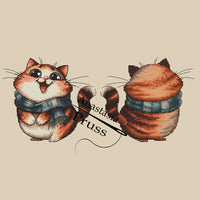 Cat in a Scarf - PDF Cross Stitch Pattern