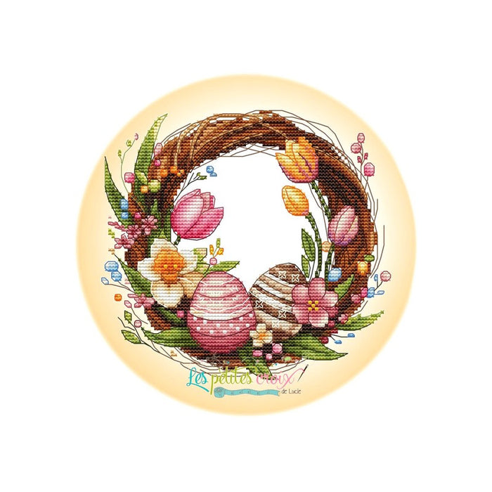 Easter Wreath - PDF Cross Stitch Pattern