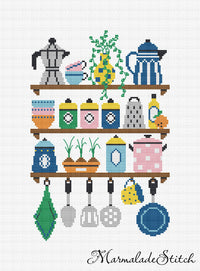 Cozy Kitchen - PDF Cross Stitch Pattern