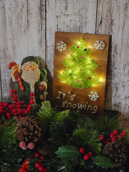 Creative Kit/String Art Christmas tree ABC-014 - Wizardi