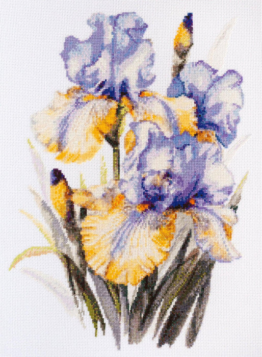 Cross stitch kit Irises AH-142 - Wizardi