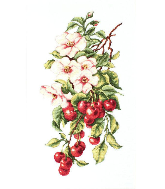 Composition with Cherry B205L Counted Cross-Stitch Kit