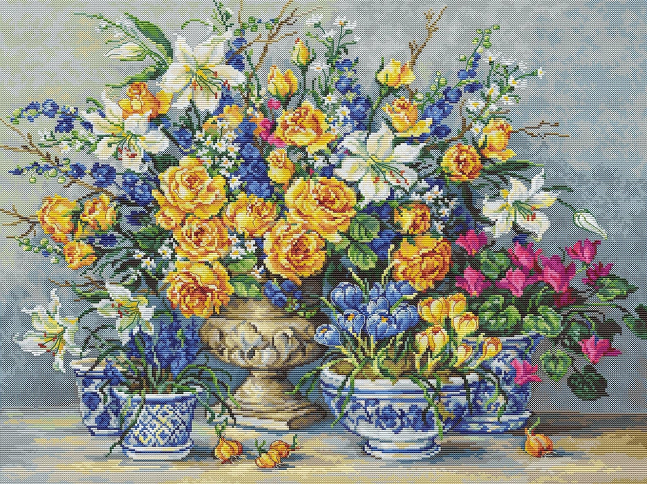From Gabrielle's Garden B2392L Counted Cross-Stitch Kit
