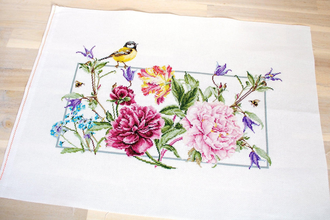 Spring Flowers BA2359L Counted Cross-Stitch Kit