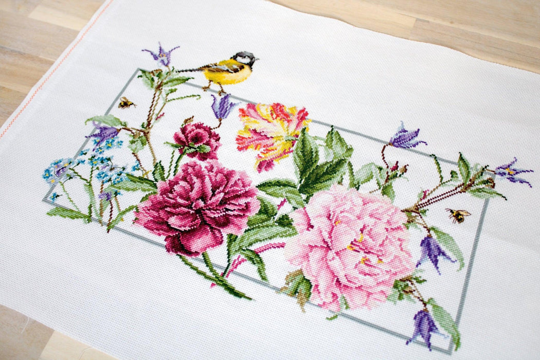 Spring Flowers BA2359L Counted Cross-Stitch Kit