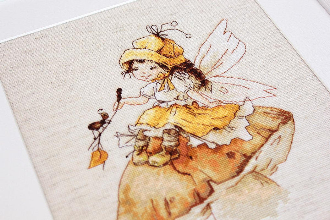 The Fairy with Mushrooms B1109L Counted Cross-Stitch Kit