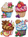 "Cupcakes" 105CS Counted Cross-Stitch Kit - Wizardi