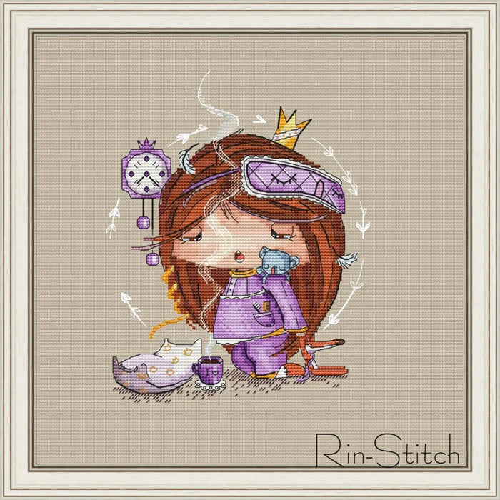 Girls. Sleepyhead - PDF Cross Stitch Pattern