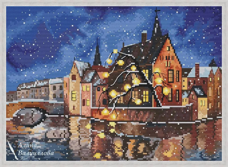 Brugge lights - PDF Cross Stitch Pattern