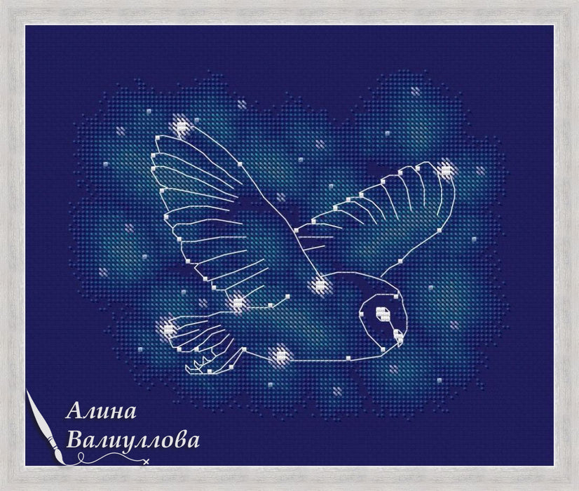 Constellation Owl - PDF Cross Stitch Pattern