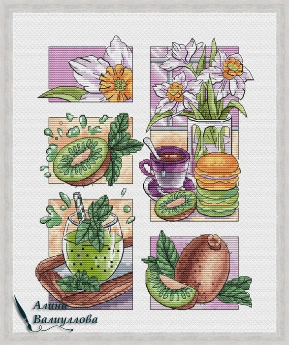 Kiwi mood - PDF Cross Stitch Pattern