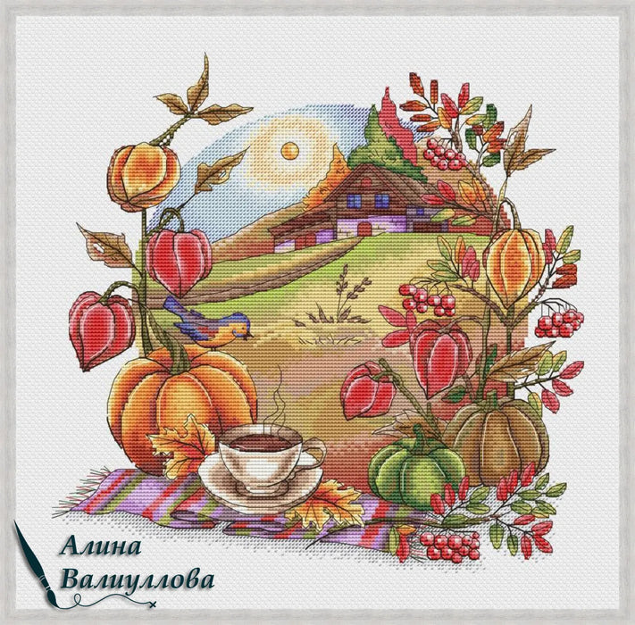 Autumn Cup - PDF Cross Stitch Pattern