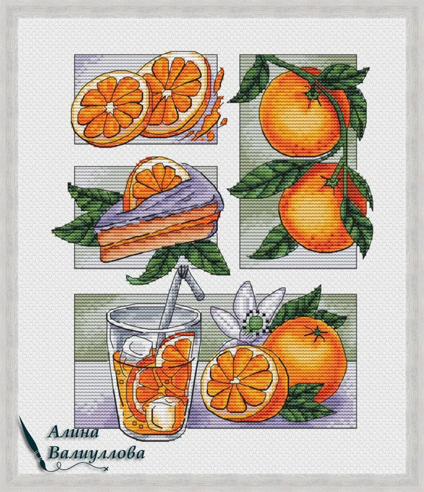 Orange mood - PDF Cross Stitch Pattern