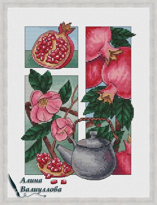 Pomegranate mood - PDF Cross Stitch Pattern