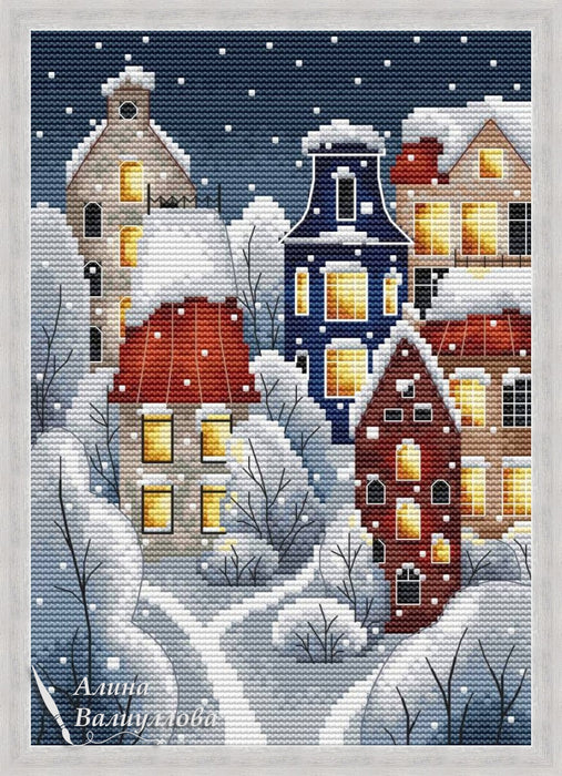 Snow town 2 - PDF Cross Stitch Pattern