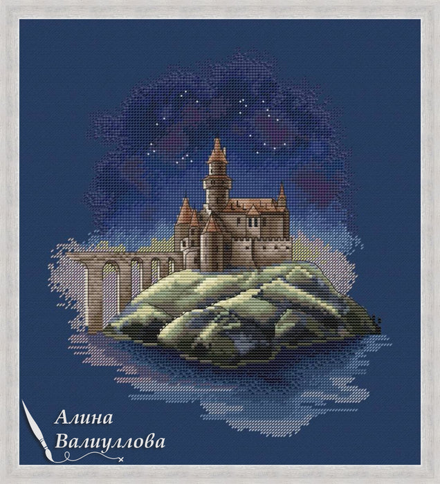 Castle on the edge of the Earth - PDF Cross Stitch Pattern