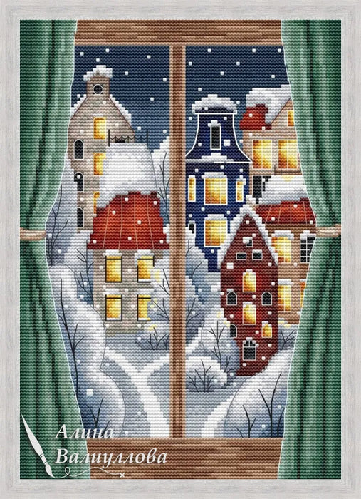 Snow town - PDF Cross Stitch Pattern