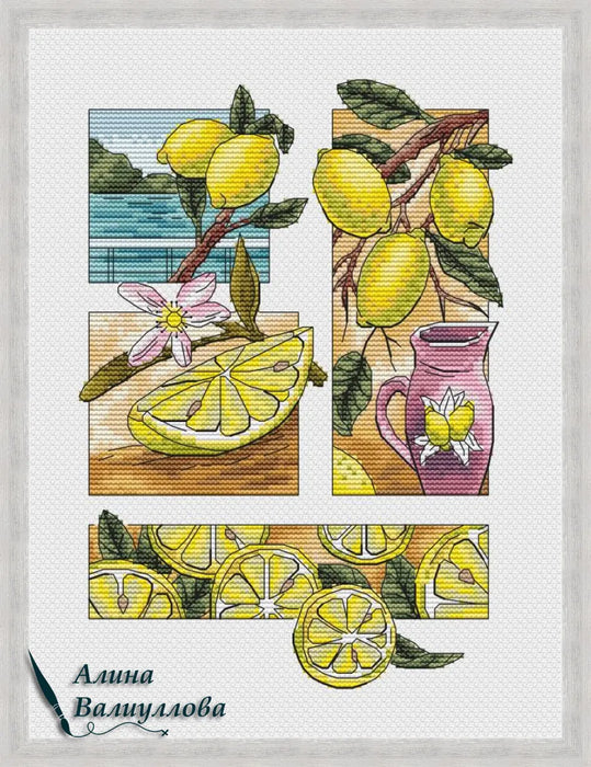 Lemon mood - PDF Cross Stitch Pattern