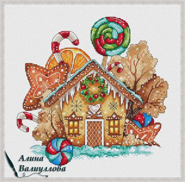 Gingerbread House - PDF Cross Stitch Pattern