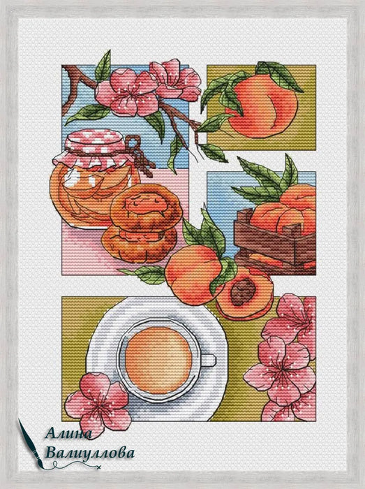 Peach mood - PDF Cross Stitch Pattern