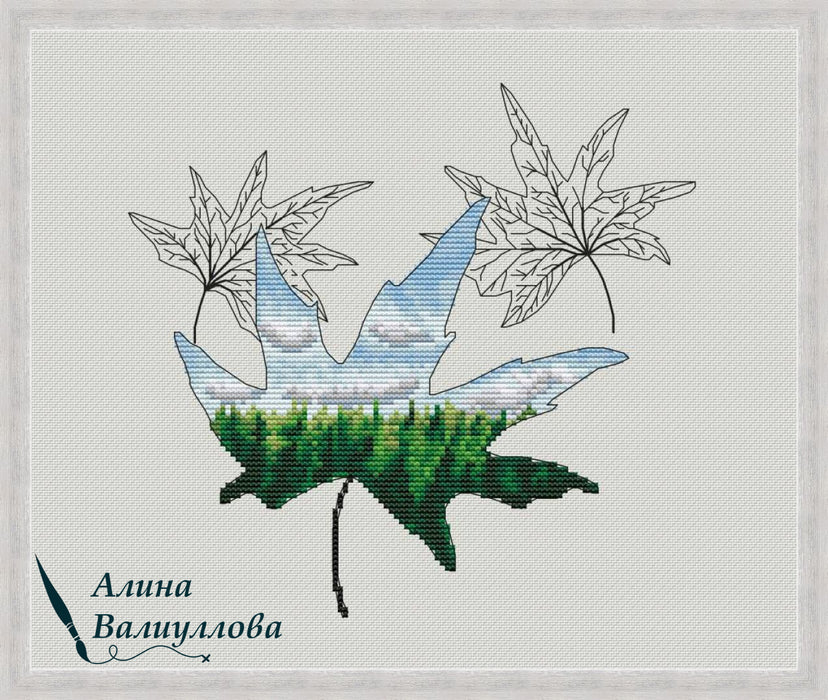 Above the forest - PDF Cross Stitch Pattern