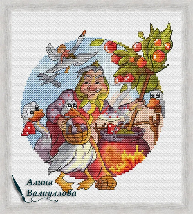 Feathered helpers - PDF Cross Stitch Pattern